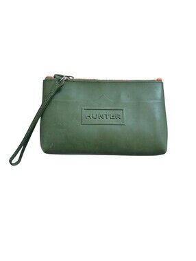 Hunter for Target Green Rubber Pouch Wristlet